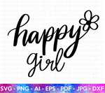 Happy Girl SVG