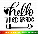 Hello Third Grade SVG