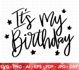 It's My Birthday SVG