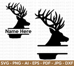 Deer Split Monogram