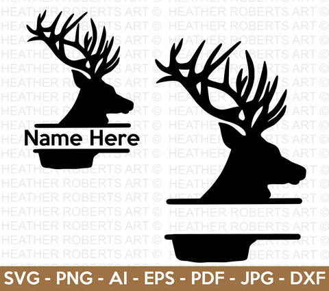 Deer Split Monogram