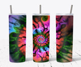 20 Oz Tie Dye Skinny Tumbler Sublimation Wrap 4