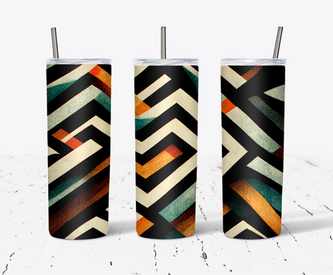 20 Oz Skinny Tumbler Wrap, Abstract Tumbler Wrap 1