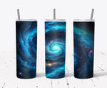 20 Oz Galaxy Skinny Tumbler Wrap - Blue