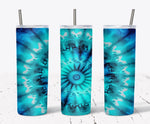 20 Oz Tie Dye Skinny Tumbler Sublimation Wrap 7