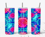 20 Oz Tie Dye Skinny Tumbler Sublimation Wrap 13