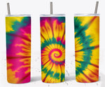 20 Oz Tie Dye Skinny Tumbler Wrap