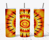 20 Oz Tie Dye Skinny Tumbler Sublimation Wrap 10