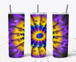 20 Oz Tie Dye Skinny Tumbler Sublimation Wrap 18