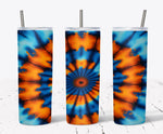 20 Oz Tie Dye Skinny Tumbler Sublimation Wrap 15