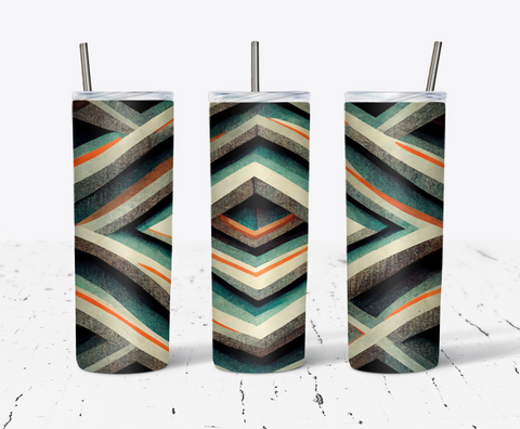 20 Oz Skinny Tumbler Wrap, Abstract Tumbler Wrap 2