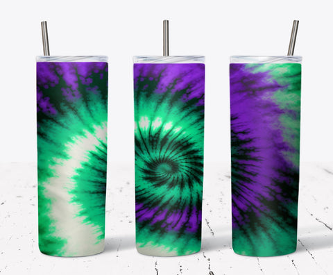 20 Oz Tie Dye Skinny Tumbler Sublimation Wrap 12