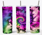 20 Oz Tie Dye Skinny Tumbler Wrap