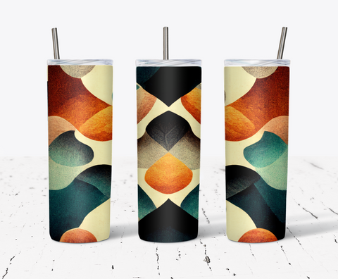 20 Oz Skinny Tumbler Wrap, Abstract Tumbler Wrap 4