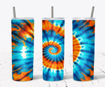 20 Oz Tie Dye Skinny Tumbler Sublimation Wrap 14