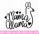 Mama Llama SVG