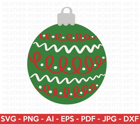 Christmas Ornament Layered SVG