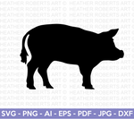 Pig Silhouette SVG