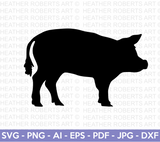 Pig Silhouette SVG