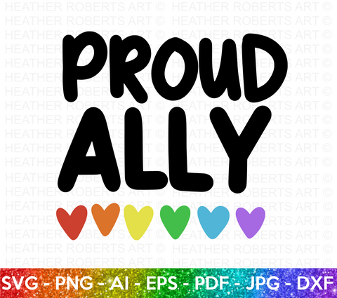 Proud LGBT Ally SVG