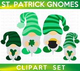 St. Patrick's Gnomes Clipart