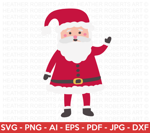 Santa Claus Layered SVG