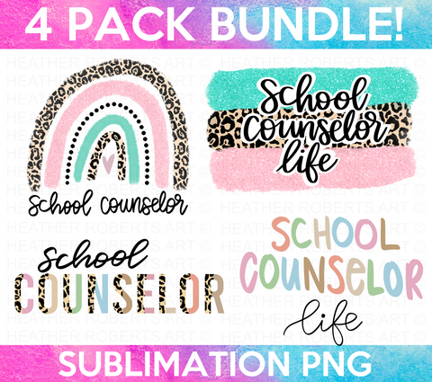 School Counselor Sublimation Bundle