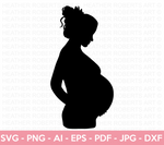 Pregnant Woman - Silhouette SVG