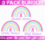 Sister Easter Rainbow SVG Bundle