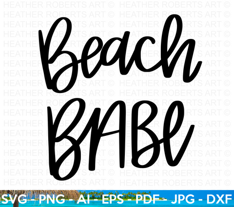 Beach Babe SVG