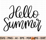 Hello Summer SVG