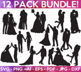 Wedding Silhouette SVG Bundle