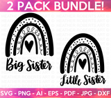 Sister Rainbow SVG Bundle