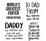 Funny Father's Day SVG Bundle