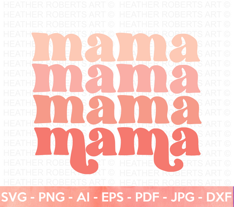 Retro Mama SVG