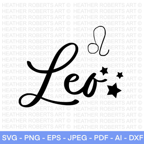 Leo Zodiac Sign SVG