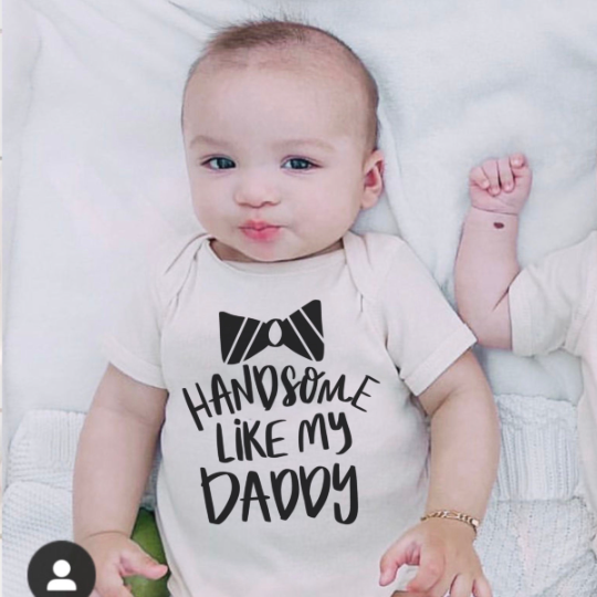 Handsome like hot sale daddy onesie