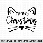 Meowy Christmas SVG