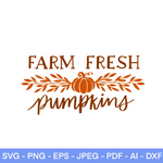 Farm Fresh Pumpkins Sign SVG