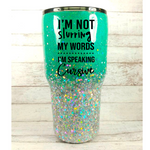 Drinking  - I'm Speaking Cursive SVG