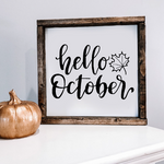 Hello October SVG