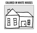 Black & White Houses Clipart Set