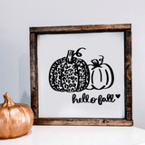 Hello Fall Pumpkin SVG