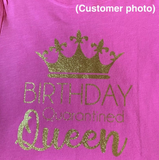 Quarantined Birthday Queen SVG