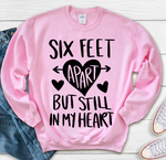 Valentines Day Quarantine - Six Feet Apart SVG