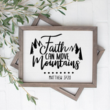 Faith Can Move Mountains SVG, Matthew 17:20