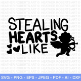 Stealing Hearts Like Cupid SVG