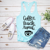 Coffee Teach Repeat SVG