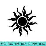 Tribal Sun SVG