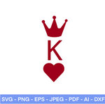 King of Hearts SVG